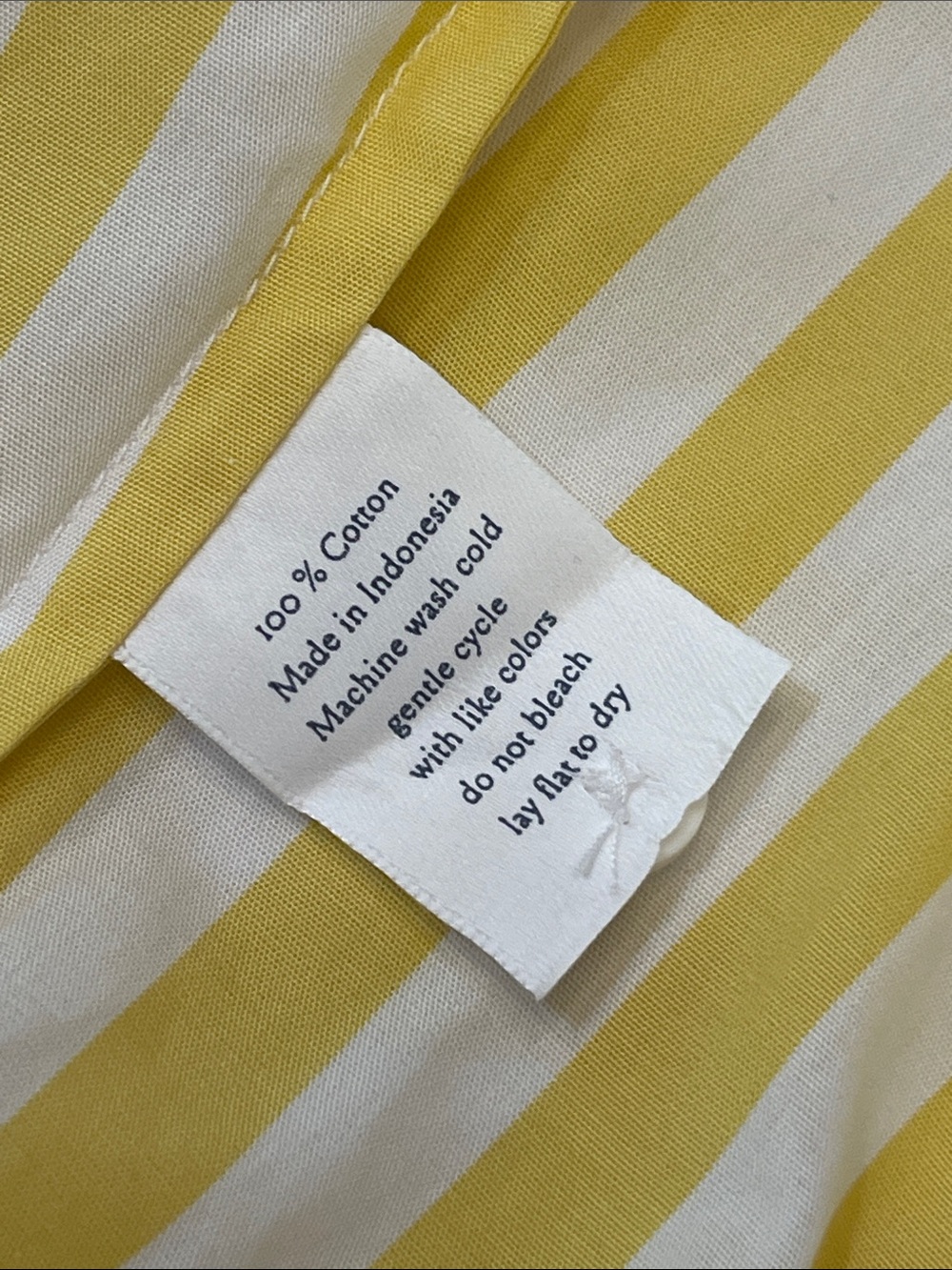 Lake Pajamas Yellow and White Striped Cotton PJ Set - "mama" Embroidered - Picture 7 of 9